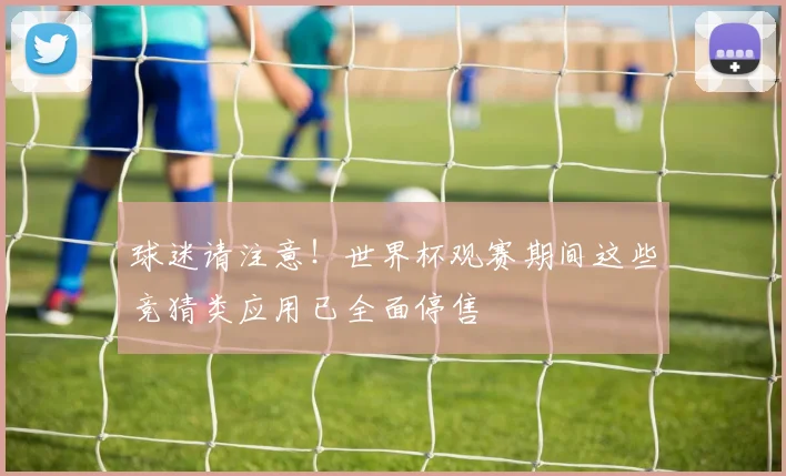 球迷请注意！世界杯观赛期间这些竞猜类应用已全面停售