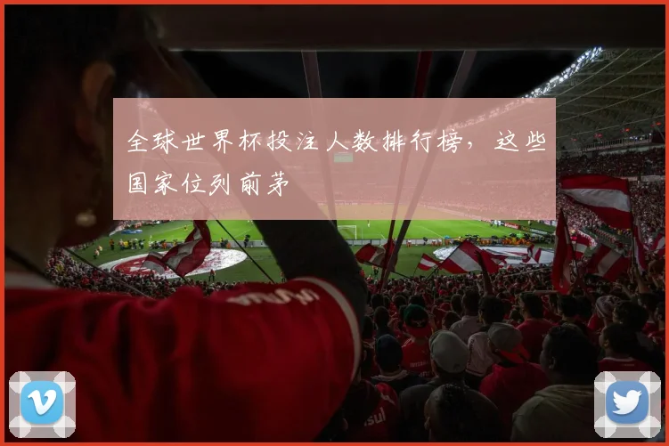 全球世界杯投注人数排行榜，这些国家位列前茅