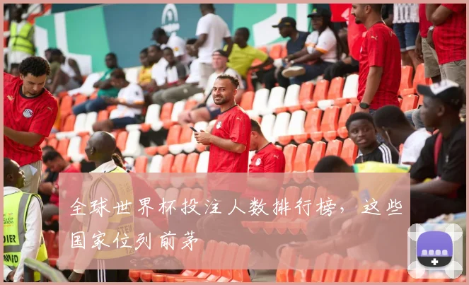 全球世界杯投注人数排行榜，这些国家位列前茅